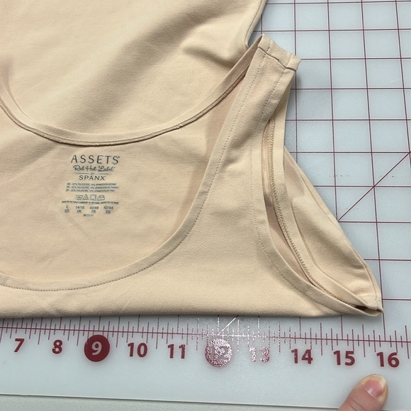 SPANX Assets Red Hot Label 4-Way Tank Shapewear Slip in Tan SZ L - Picture 11 of 13